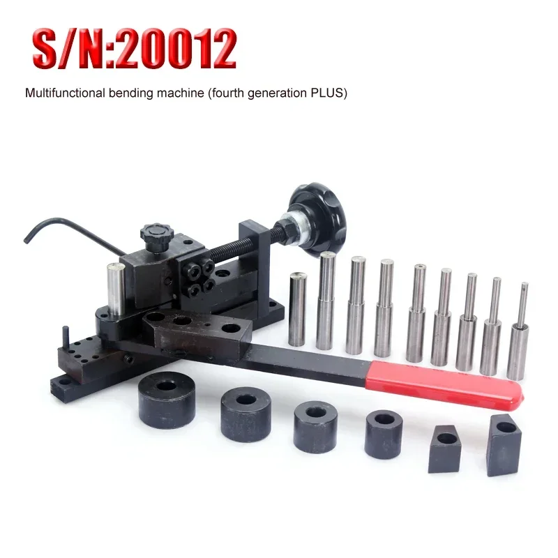 

220V NEW Manual Multi-function Bending Machine Small Stainless Steel Hook Machine Flat Iron Iron Wire Steel Bending Machine