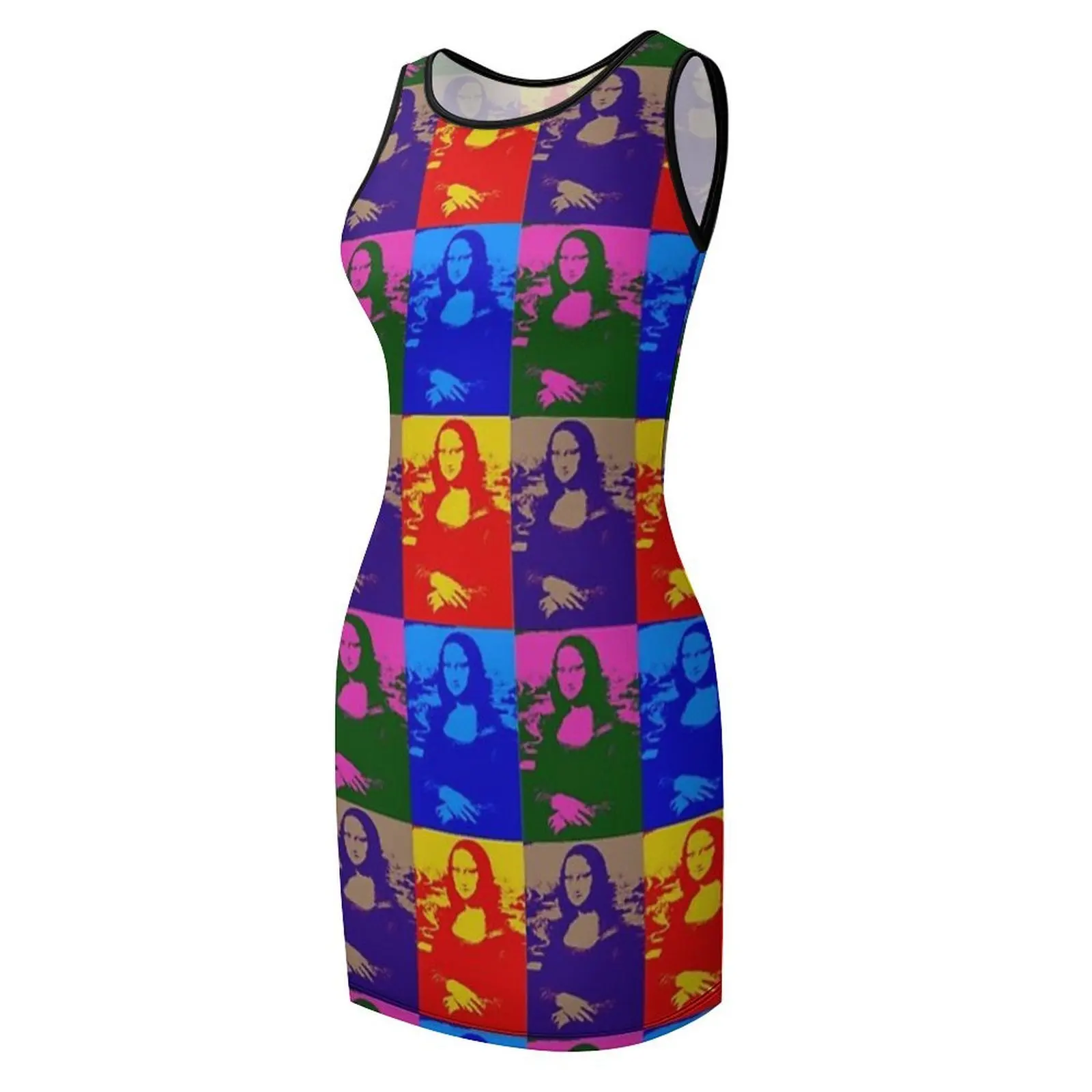 Mona Lisa Pop Sleeveless Sundress Female dress Dress vintage evening dresses luxury 2025 dresses for women 2025
