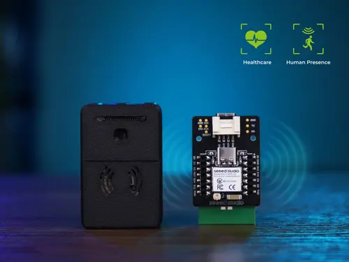 Seeed Studio Sensor mmWave de 60 GHz MR60BHA2, Sensor de detección de latido del corazón respirable, ESFome, asistente doméstico, alimentado por XIAO ESP32C6