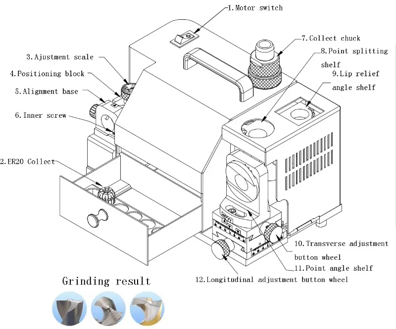 

MR-13Q 4-14mm Spot Welding Drill Bit Sharpener