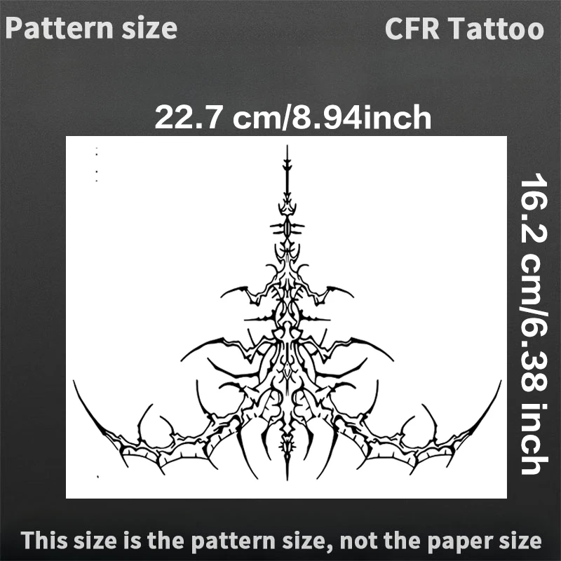 Gothic Skeleton Herbal Juice Tattoo Sticker For Men Woman Body Halloween Hip Hop Cheap Wholesale Waterproof Temporary Tattoo Y2K