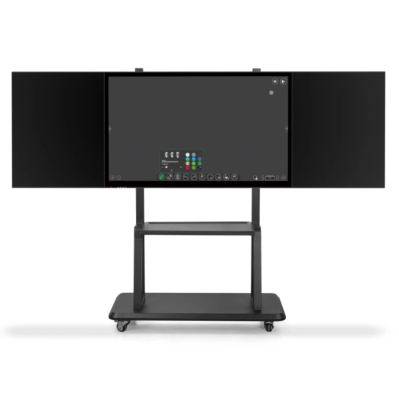 Interactive Smart Blackboard, Interactive Blackboard with P-CAP Interactive Display and Chalk Board Foldable 75 86 Inch 30 Point