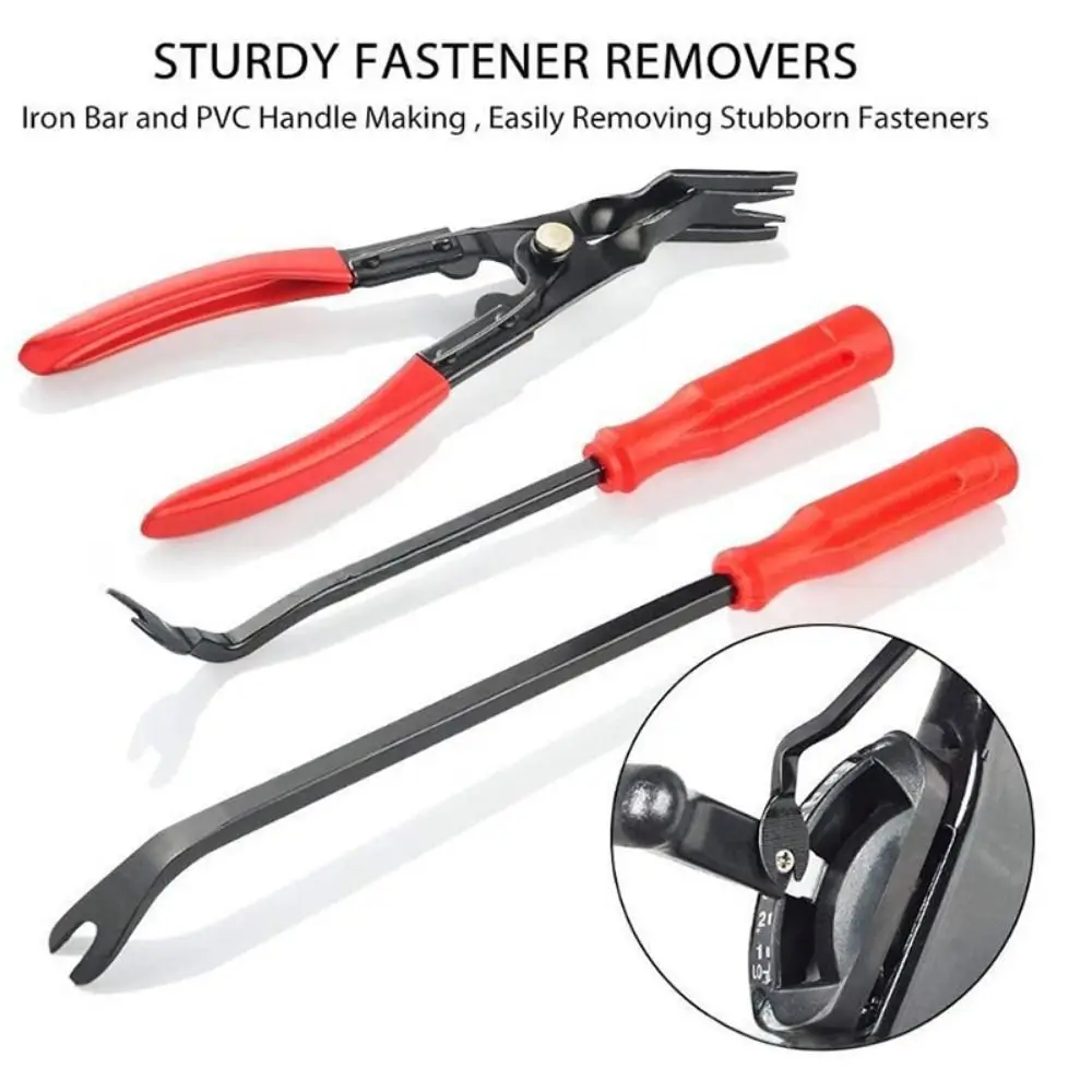 

19PCS Plastic Car Trim Removal Tool Panel Tool Interior Disassembly Tools Disassembly Kit Pry Hand Tools Rivet Fastener