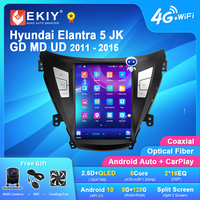 EKIY TT7 For Hyundai Elantra 5 JK GD MD UD 2011 - 2015 For Tesla Style Screen Car Radio Multimedia Video Player Navigation DVD