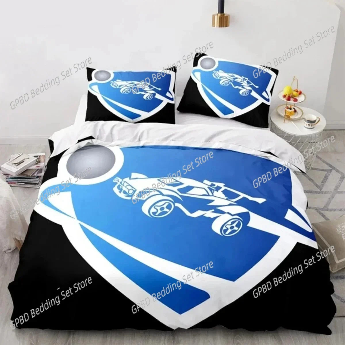 3D Print Game League Rocket Bedding Set Bedroom Soft Modern Bedspreads Comefortable Kids Duvet Cover Quilt Cover And Pillowcase