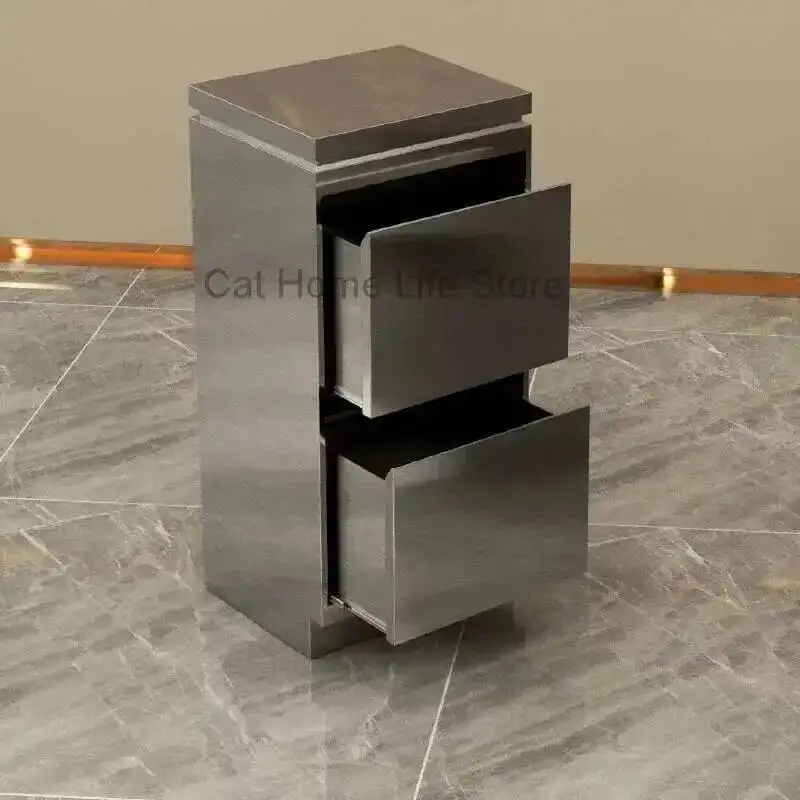 

Salon Salon Furniture for Beauty Rolling Trolley Storage Wood Auxiliary Trolleys Lashista Stainless Steel Cart Drawers Black Bar