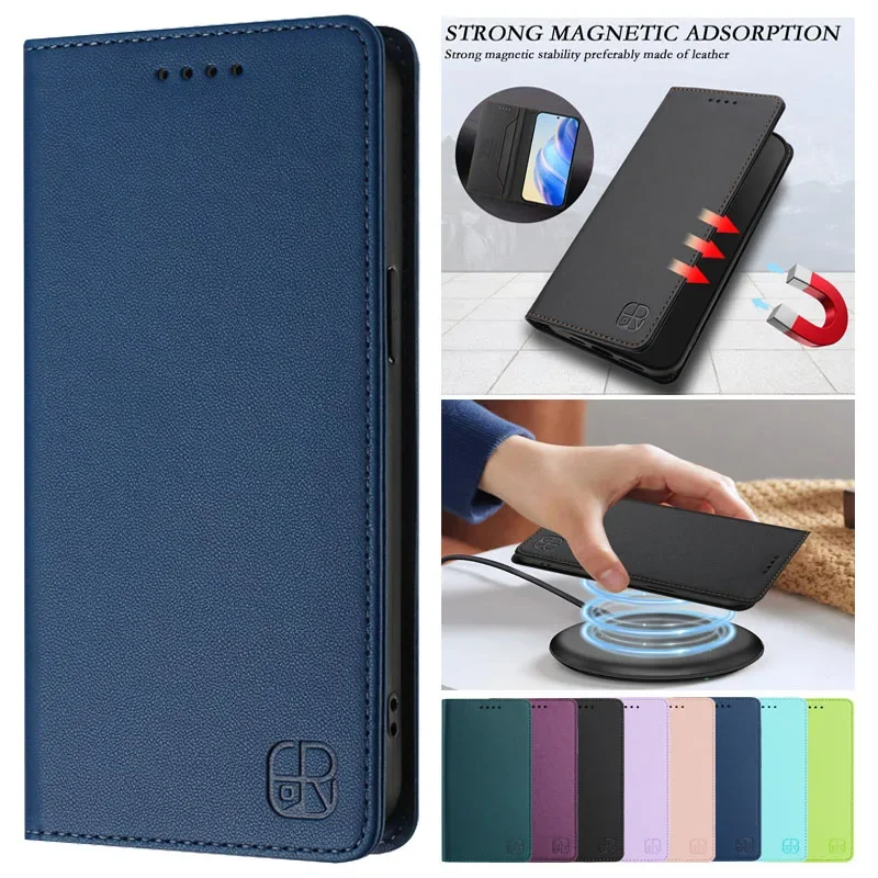 For HMD Fuison Strong Magnetic Wallet Case For Nokia HMD Skyline Anti-theft Brush Phone Case HMD Pulse Plus Pulse Pro Book Funda