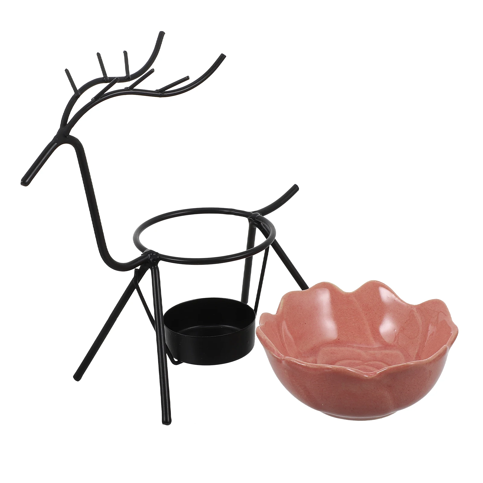 

Aromatherapy Stove Incense Burner Decorative Censer Scent Holder Desk Ornament Compact Ceramic Iron Material Bedroom Office