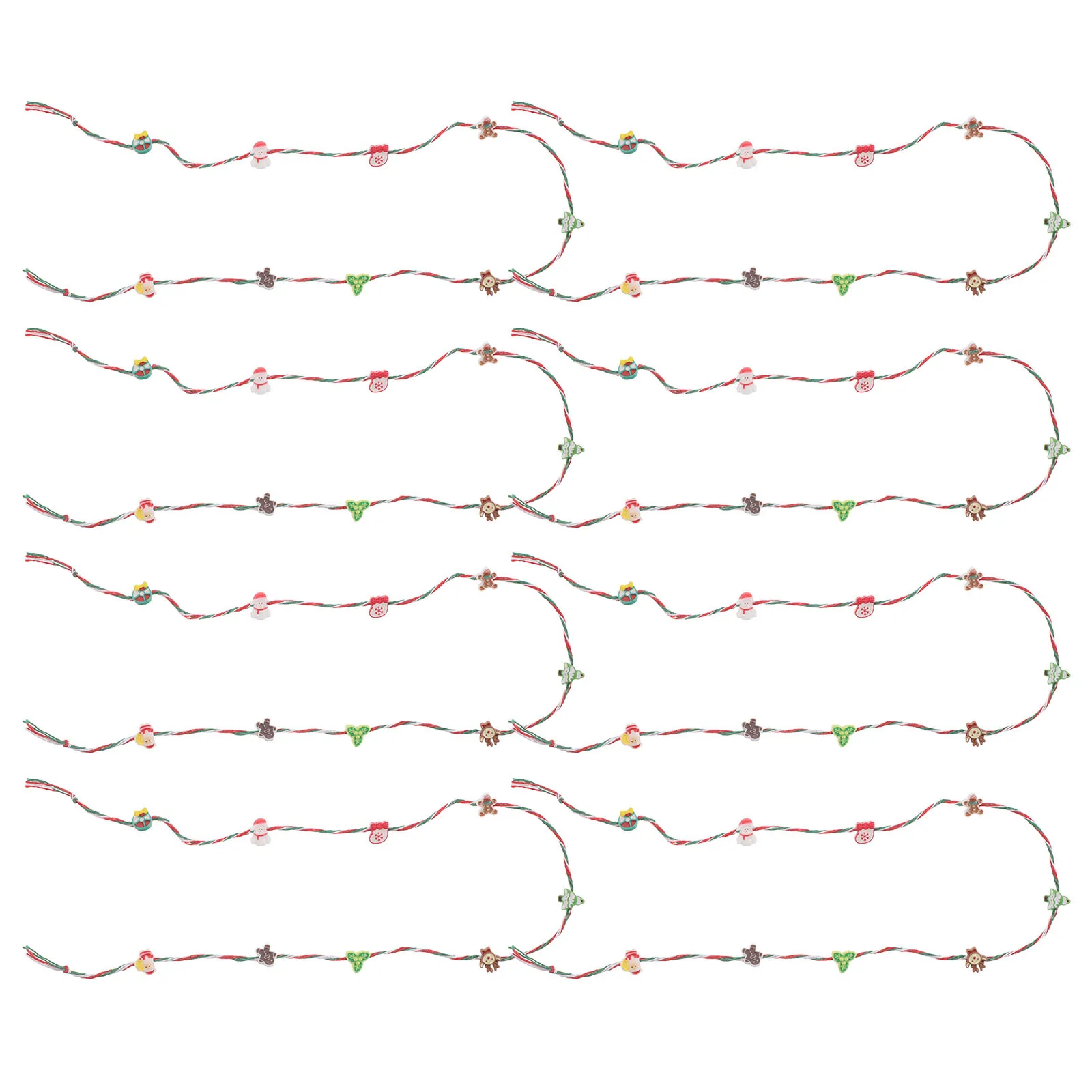 

8Pcs Miniature Xmas Garland Realistic Christmas Mantel Garland for Dollhouse Holiday Scene Accessories Dollhouse Ornaments