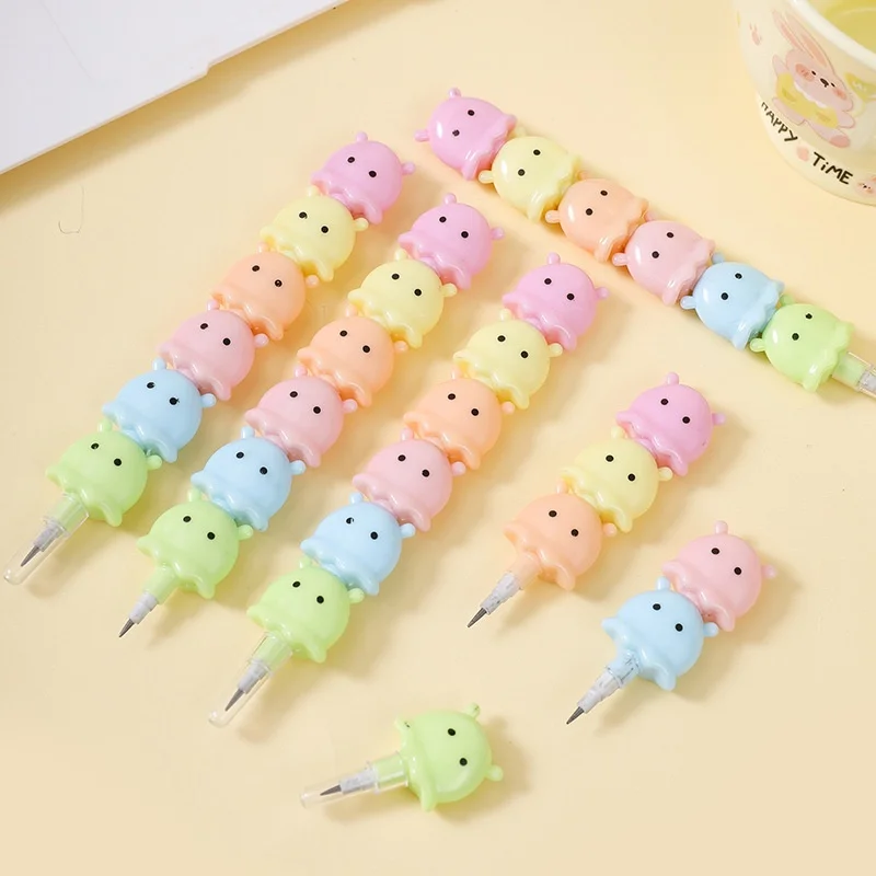 36pcs/lot Creative Squid Removable Pencil Cute 0.5MM Drawing Writing Pen School Office Supplies - view 2