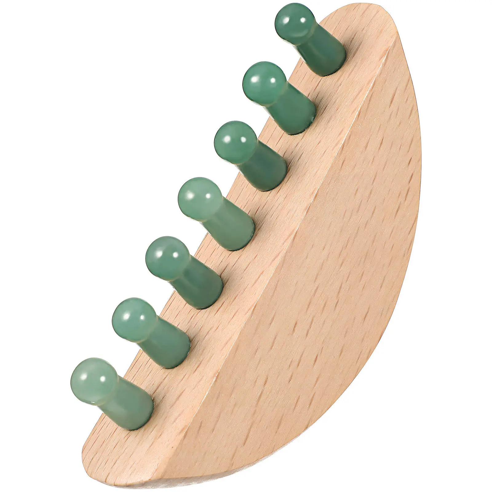 Jade Wood Scalp Massage Comb for Hair, Face, Neck, Shoulders & Legs – Gentle Tension Relief, Portable Head Care