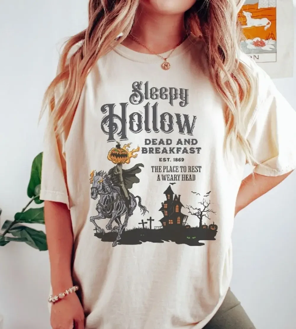 Halloween Sleepy Hollow Shirt, Headless Horseman Tshirt Halloween Shirt Crewneck