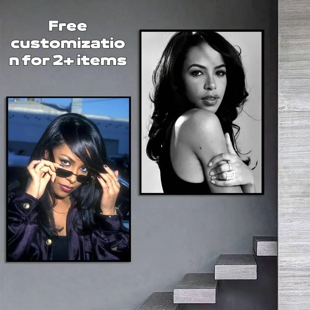 Y2K-Aaliyah HD  Poster High Quality Dorm Living Room Aesthetic Wall Decoration Painting Stickers Gift