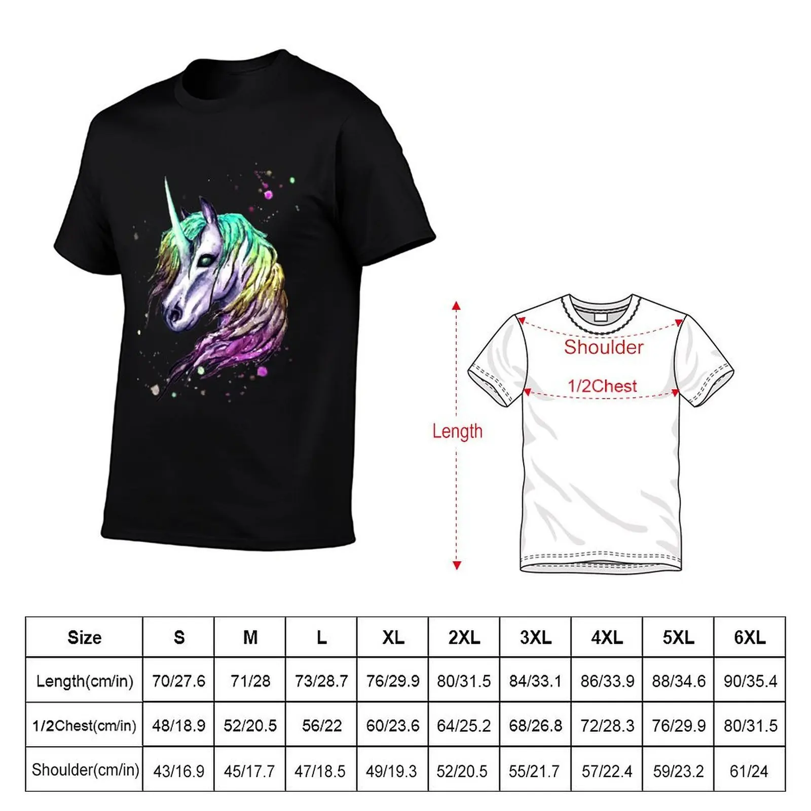 Dark unicorn T-Shirt cotton t shirts man 100% man t shirt luxury T-Shirt