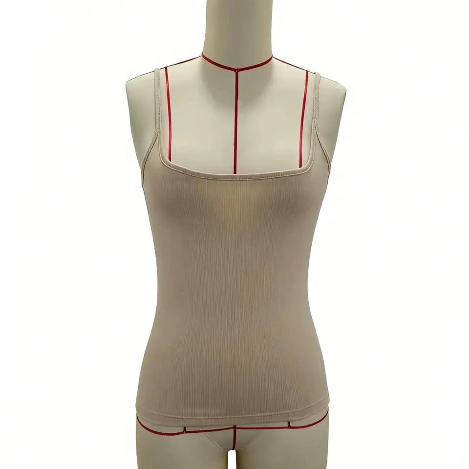 

Tank Summer Women's Solid Color Slimming Stretch Fitness Camisole Basic Sports Bra Skin-Friendly Yoga Top Spaghetti Straps