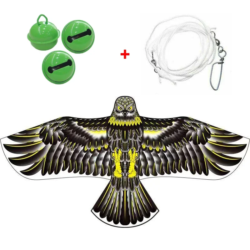 Emulation Flying Hawk Kite Bird Scarer Drive Bird Kite for Garden Scarecrow Yard Repeller