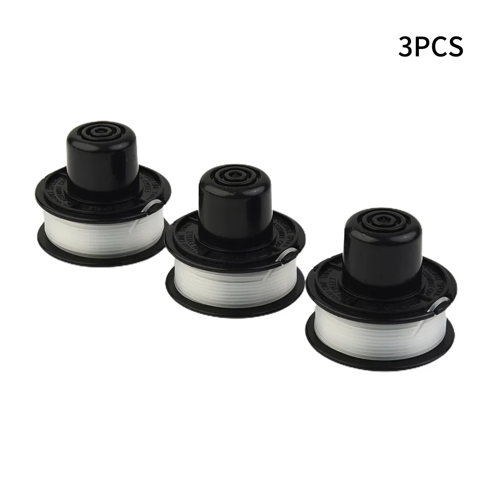 3Pcs Grass Trimmer Head Nylon Grass Heads Replace BLACK&DECKER A6226 GL250 GL310 GL360 Rush Cutter Spare Parts Garden Tool