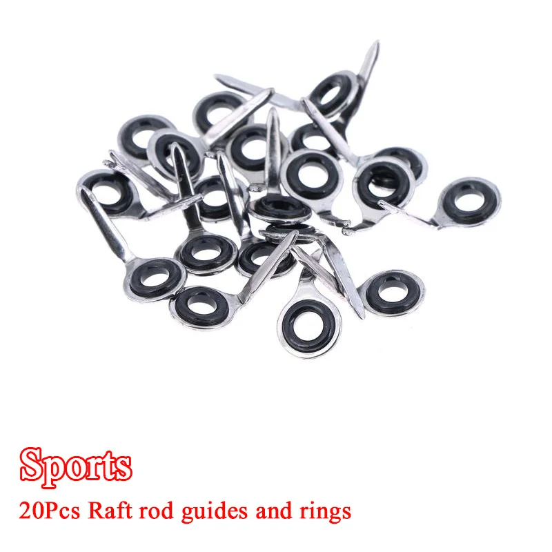20 Piezas MKG 1.0S 1.5S 2.0S 3.0S Guías de Reparación de Cañas de Pescar, Serie Miniatura, Anillo No Cerámico, Modelo para Construcción de Cañas