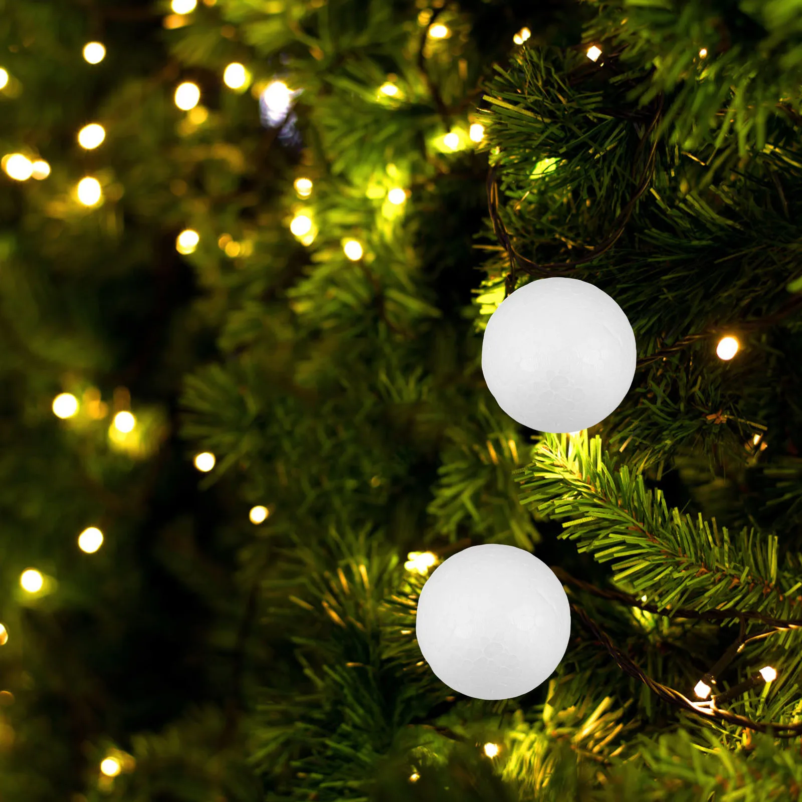 10 個ホワイト 4 センチメートルポリスチレンボールクリスマスクラフト装飾 DIY 装飾品泡固体球活動