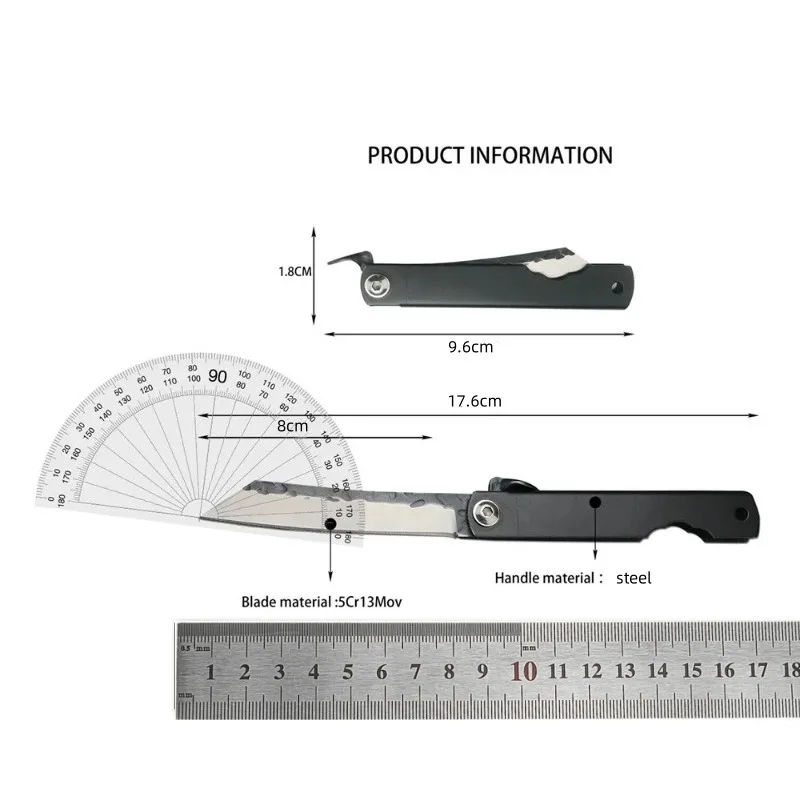 Higonokami Folding Pocket Knife Portable Handmade EDC Tool Camping Pocket Knife Cutting Knife Kitchen Fruit Knife Gift