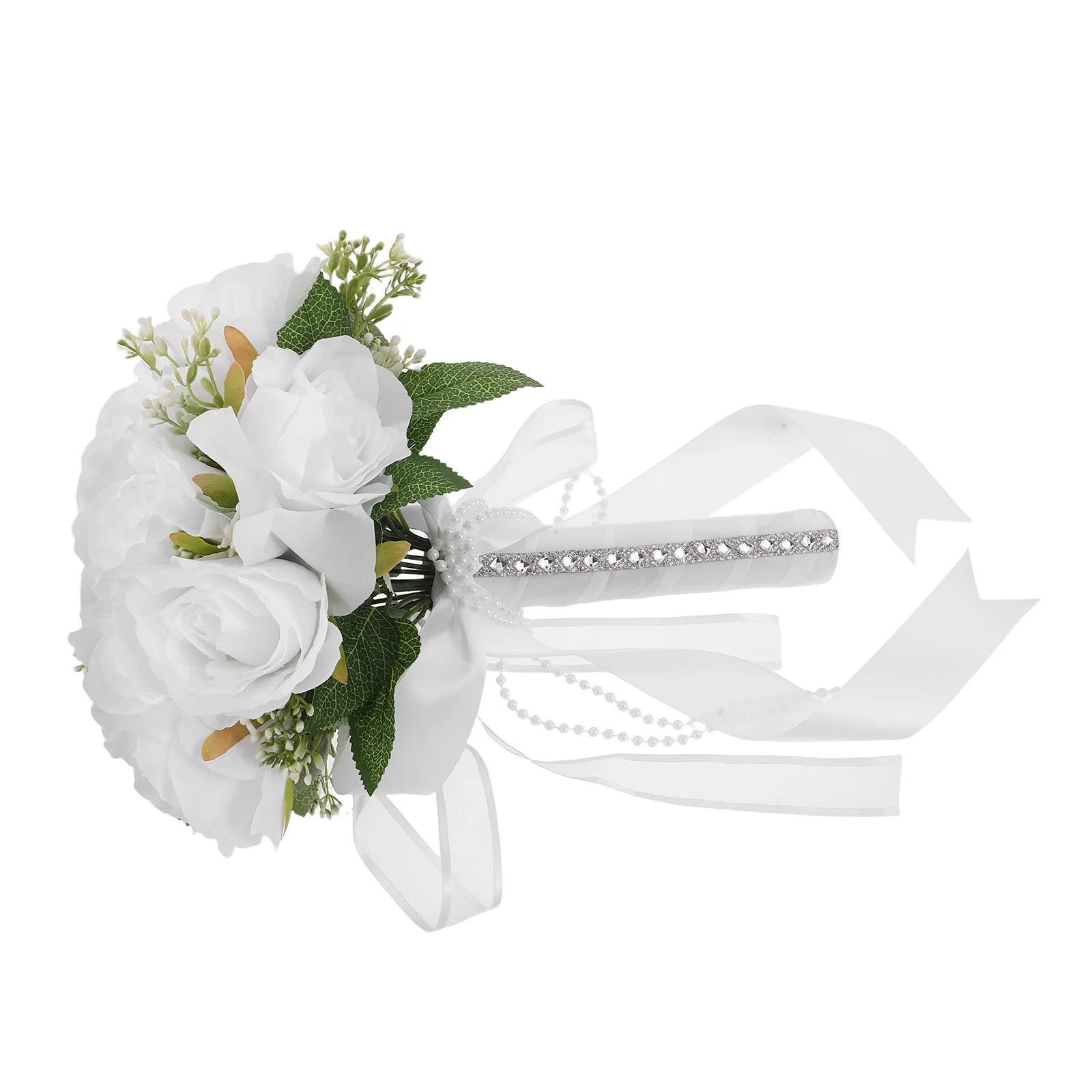 

Western Wedding Bridal Bouquet Artificial Flower Silk Rose Peony Handheld Romantic Decoration Bridal Party Flower Arrangement