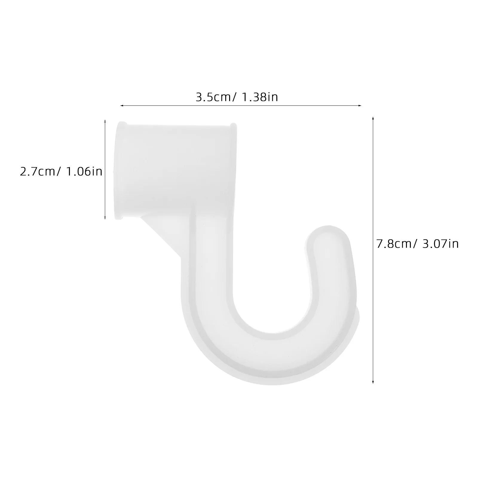 20Pcs Closet Rod Connectors Plastic Pole Holders for Wardrobe Storage Quick Assembly Sturdy Support Closet Rod Brackets Hanging view 6