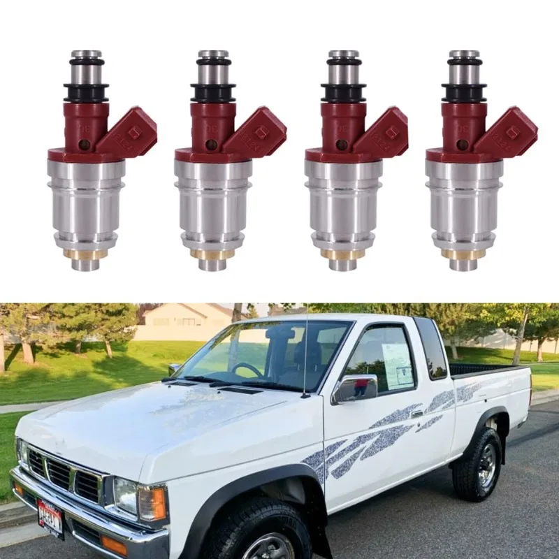 

4PCS Fuel Injector For 1990-1995 Nissan Pickup D21 2.4L I4 16600-86G10 1660086G10 16600-86G00 1660086G00 New