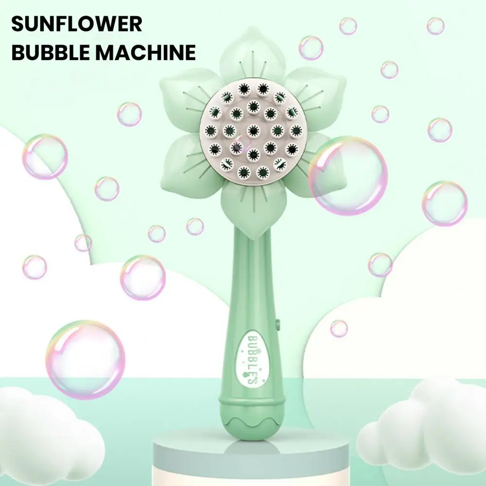 Machine à Bulles en Forme de Tournesol pour Enfant, Jouet Électrique, 23 Trous