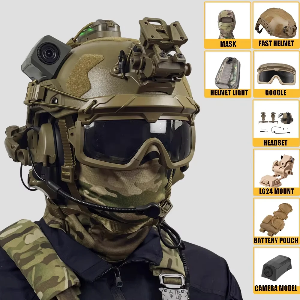 Tactical Helmet Set…