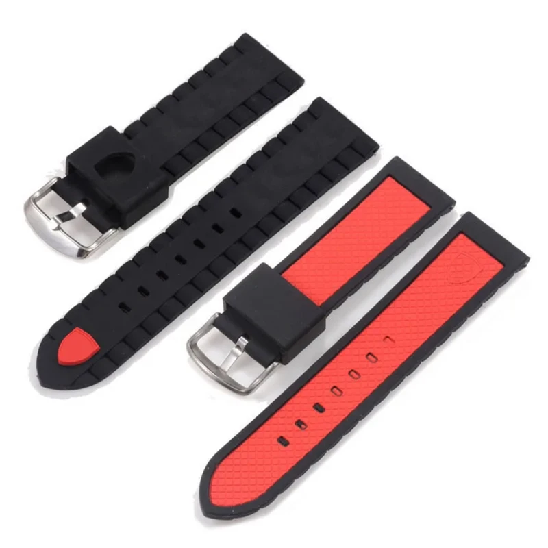 Silicone Watch Strap Rubber Chain For Ferrari 0830138 0830163 Seiko Mido Sports rubber Men Watchband 24mm Waterproof wrist