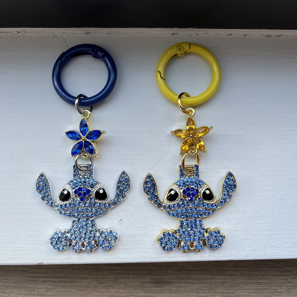 ديزني ليلو وستيتش الهيب هوب Kawaii غرزة المفاتيح مع كامل الراين قلادة سحر الأزياء والمجوهرات أنيمي هدية