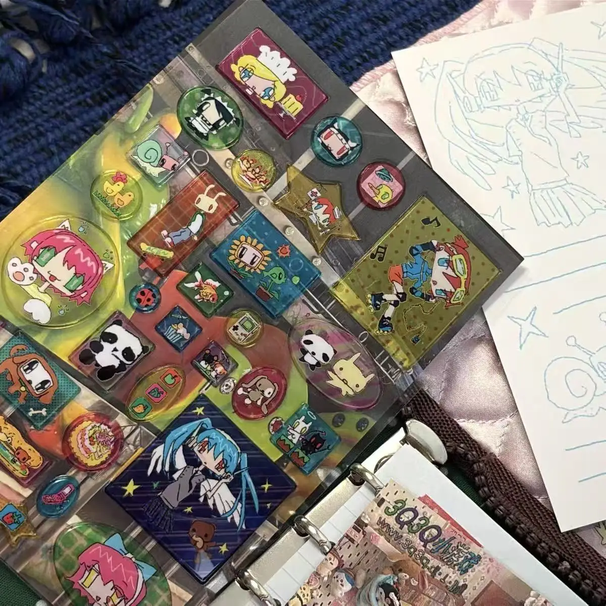 Ancient Bubble Sticker Japanese Cute Cartoon