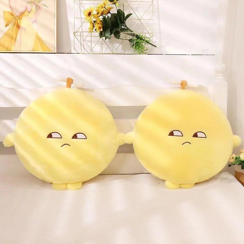 Cuscino in peluche al limone giallo da 50cm cuscino per sedile rotondo imbottito con frutta con gambe a braccia emozione delicata Plushie Sofa Chair Decor Gift