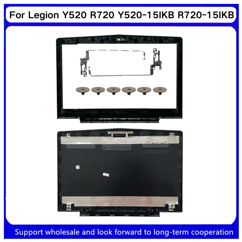 Nowe dla Kailxuling Legion Y520 R720 Y520-15IKB R720-15IKB Tylna pokrywa LCD AP13B000100 5CB0N00250 / Przednia ramka AP13B000200 / Zawiasy