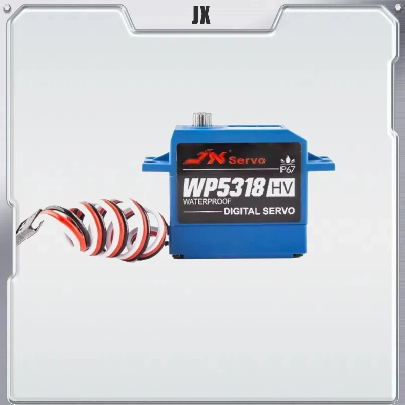 JX WP5318HV 18kg étanche numérique Servo métal engrenage 25T moteur fourré à couple élevé pour voiture RC Robot Drone bateau Buggy chenille TRX-4