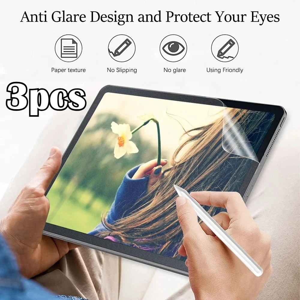 

3Pcs Like Paper Feel Screen Protector for Lenovo Tab Pro GT 11.1 " M11 Xiaoxin Pad 11 Pad Pro 12.7 2023 2025 Film Cover No Glass