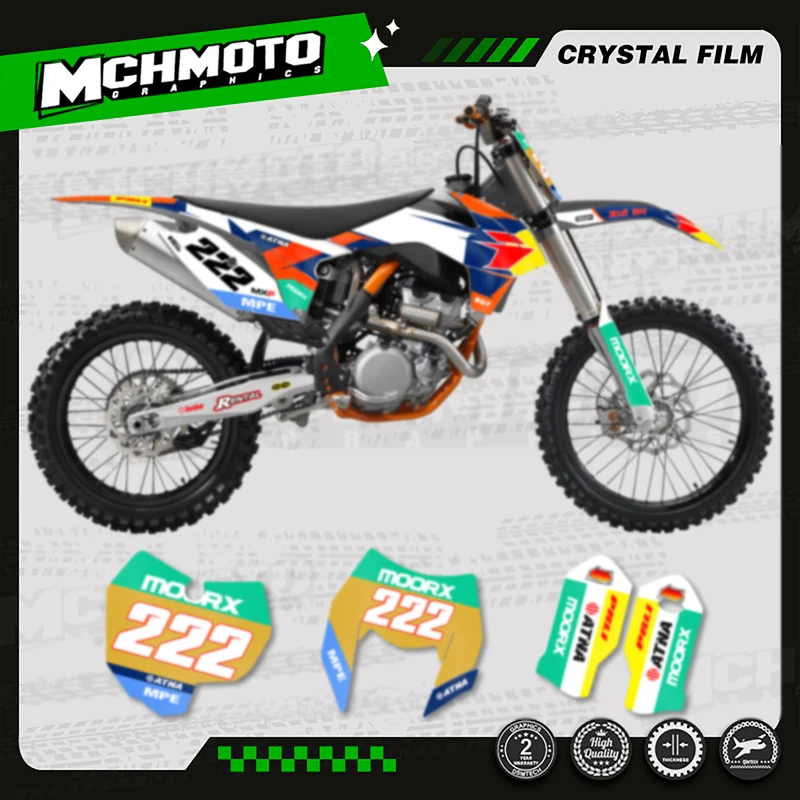 

MCHMFG Full Graphics Decal Stickers For KTM SX SXF 2013 2014 2015 EXC EXC-F 125 250 300 350 450 2014 2015 2016 -006