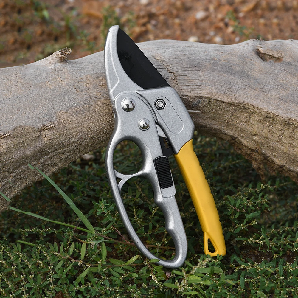 

High Quality SK5 Steel PP Handle Branch Cutter Tools Garden Pruning Shears Scissors Ratchet Pruner