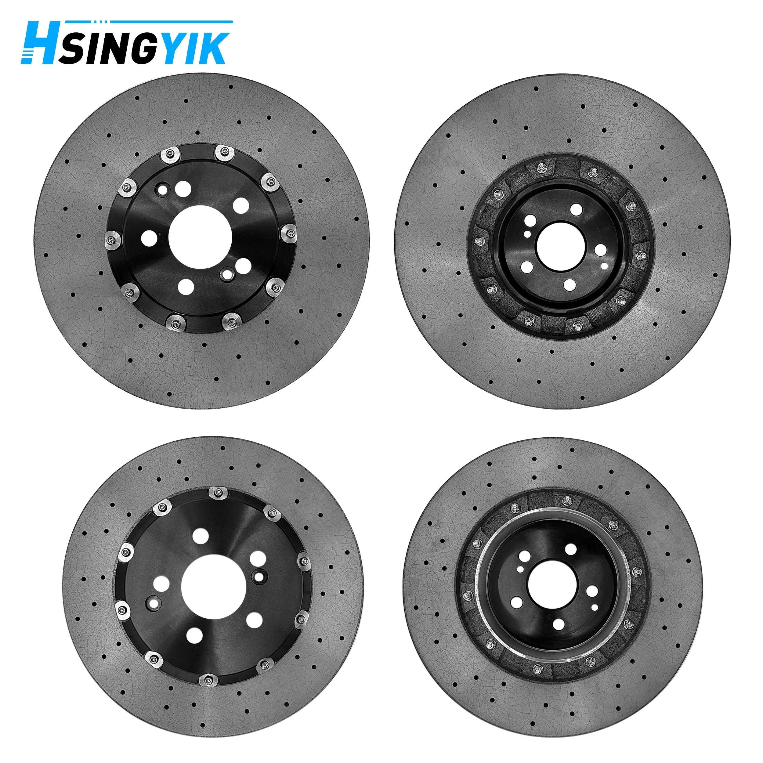 Break Auto Parts Complete A2314211512 A2314211612 Front 402mm Carbon Ceramic Brake Disc For Benz For C63