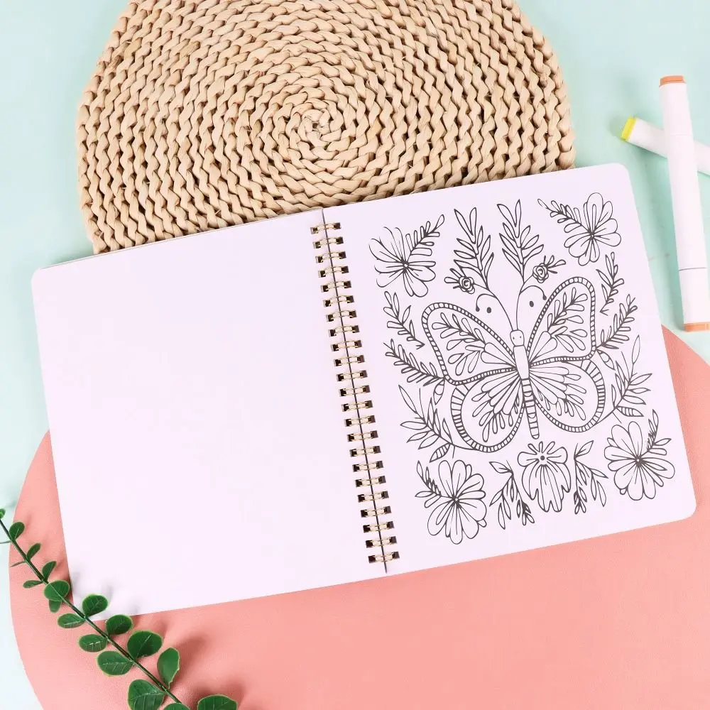 Modelli floreali Libro da colorare per adulti Sollievo dallo stress Parola sporca divertente Jure Parole Libri di pittura Rilassamento Libro di graffiti creativi