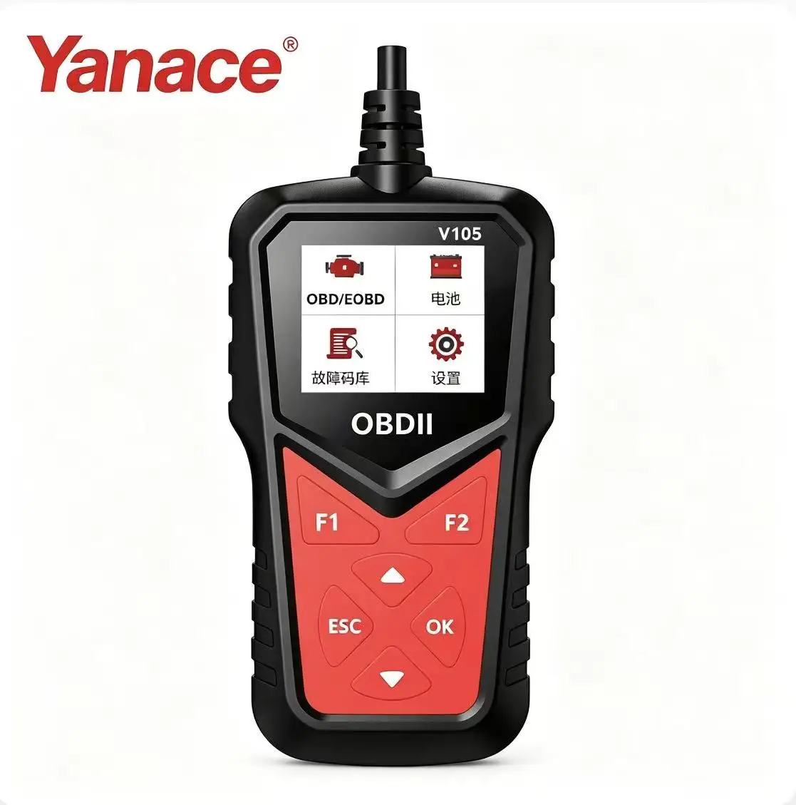

Yanace V105 OBDII Scanner 9 Diagnostic Modes 100+ Real-Time Data Streams 10 Languages Compact Portable Code Reader Tool