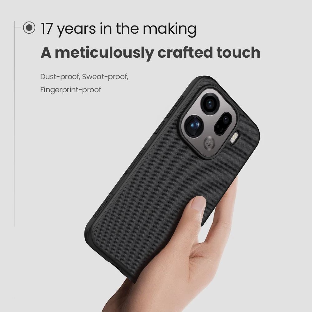 حافظة لهاتف OPPO Find X9 Pro 5G Nillkin حافظة مغناطيسية فائقة البلوري Pro Magsage 360 إطار ناعم غير لامع PC غطاء خلفي كامل للحماية #1