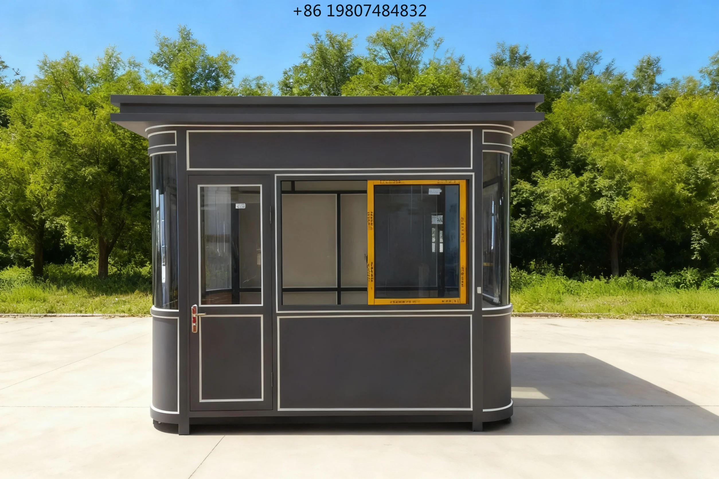 Modular Steel Security Booth, Eco-Friendly Waterproof Portable for School Mall Parking, AliExpress Hot Sale