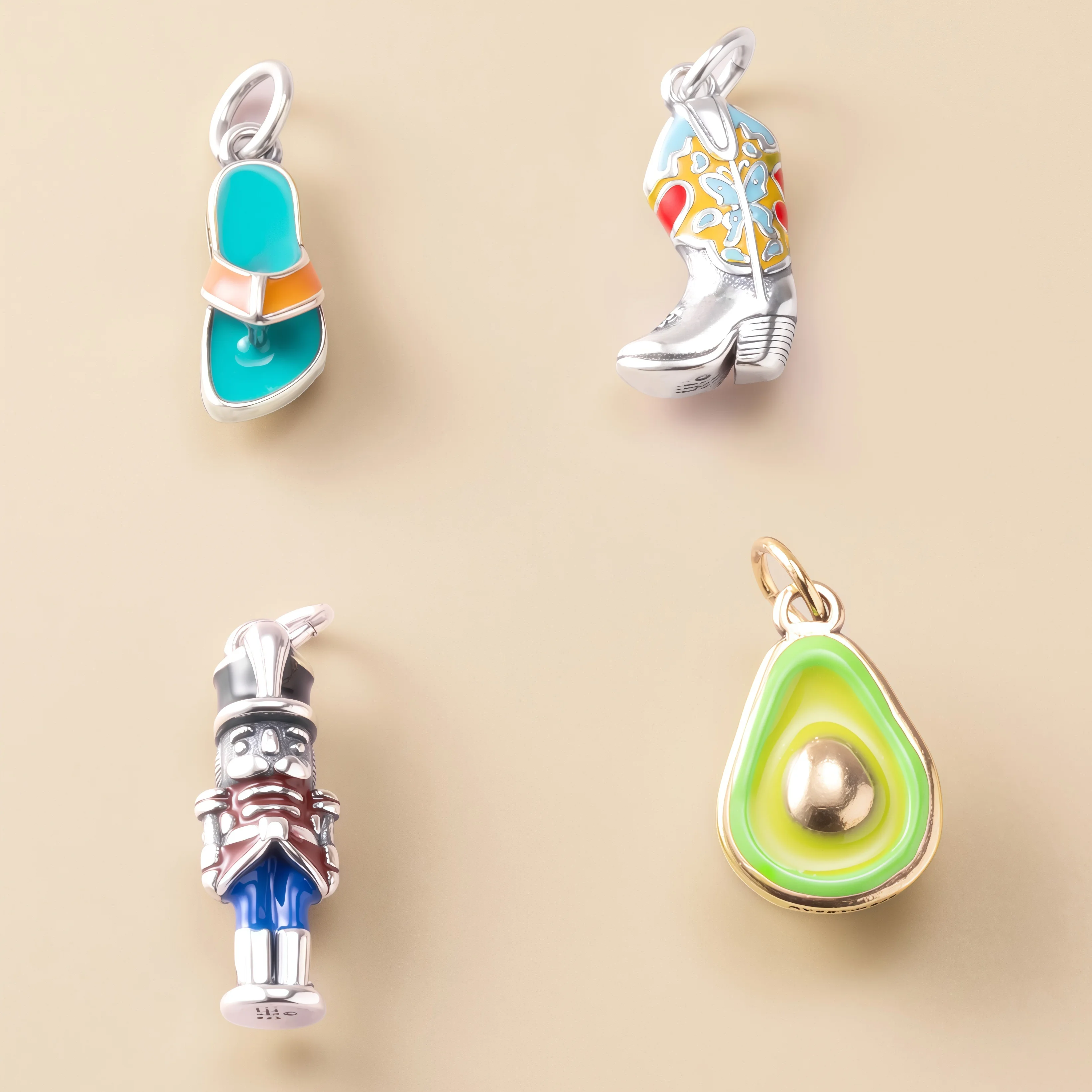 s925-sterling-silver-retro-charm-enamel-western-boot-charm-romantic-and-cute-gift-for-girlsvalentine's-day-giftmother's-day