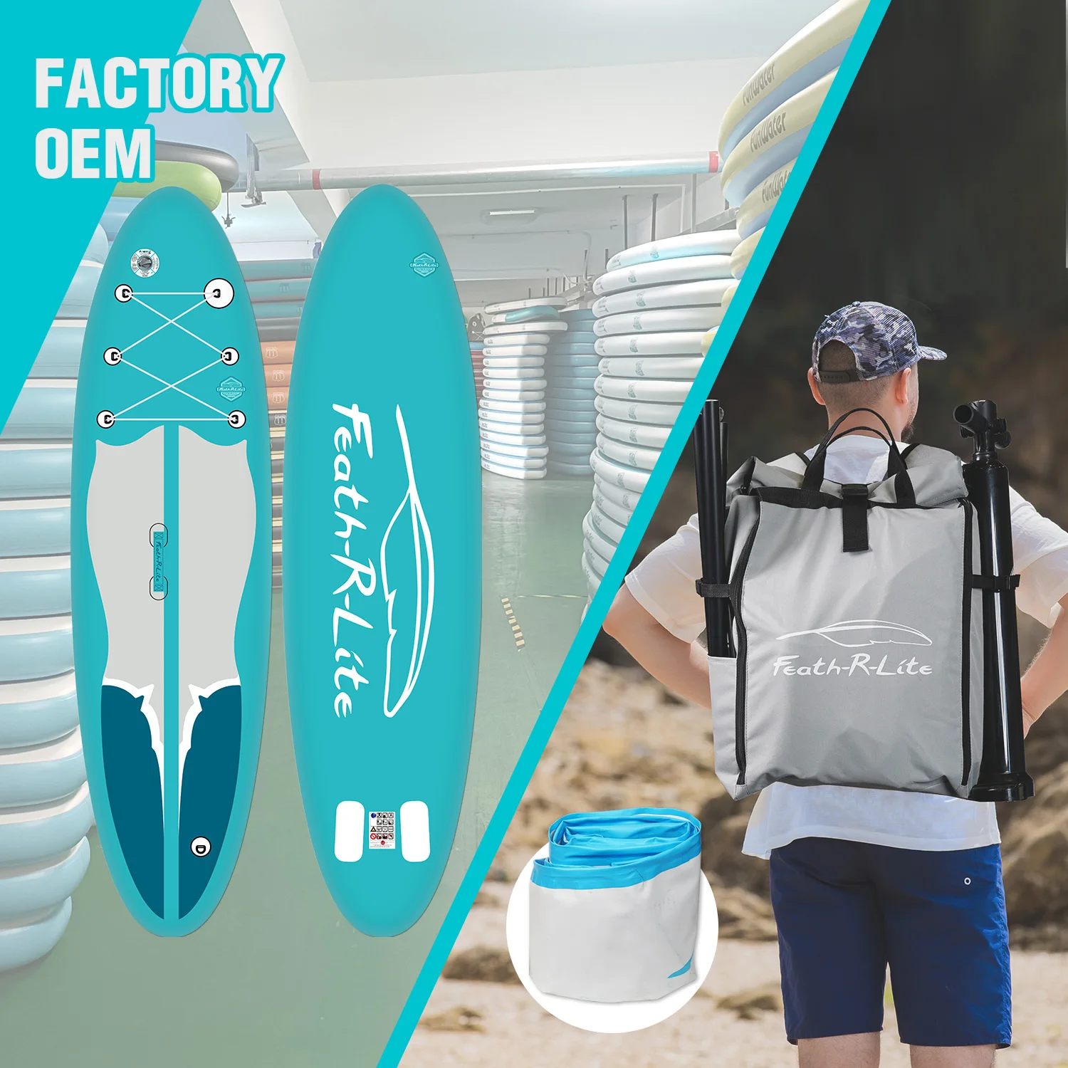 

XMSJ OEM China Supplier 2023 New Design Compact Paddle Board Tabla De Surf Whitewater Paddle Fiberglass Tabla Inflable Surfboard