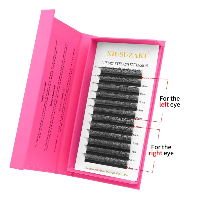 フォックス 4D ラッシュエクステンションブラックブラウン既成ファンまつげエクステンションソフト個別ボリュームつけまつげメイクアップツール