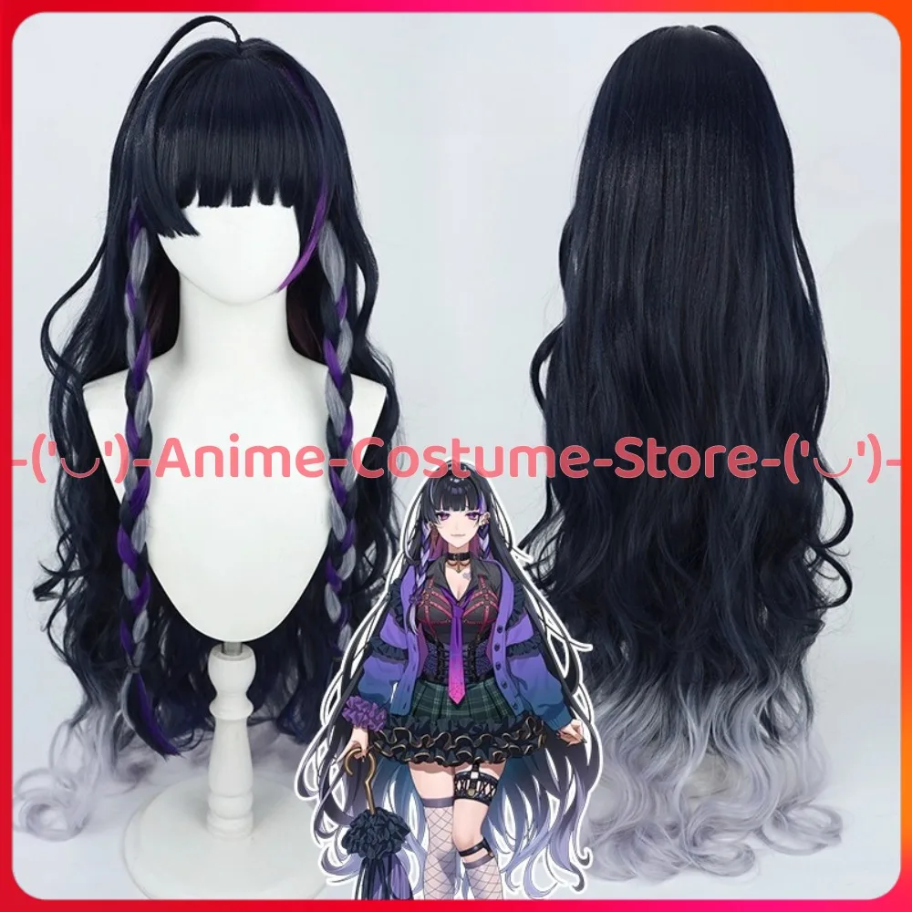 

VTuber Meloco Kyoran Косплей Парик Аниме Игровой Персонаж Хэллоуин Карнавальный Костюм Парики Термостойкие Синтетические Волосы