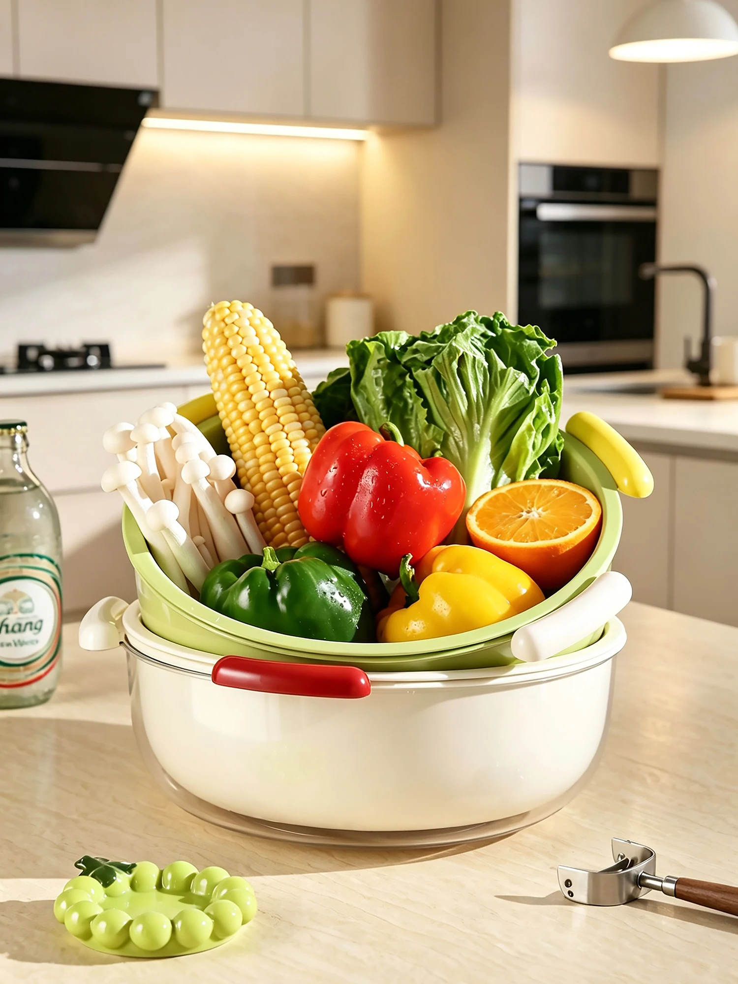 double-layer-kitchen-sink-vegetable-washing-basket-drain-basket-large-capacity-living-room-fruit-storage-basket-simple-style