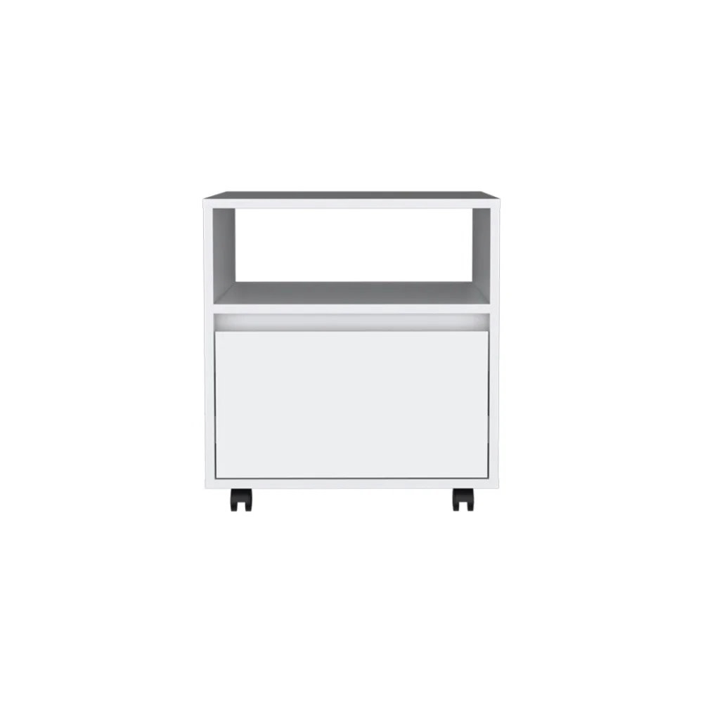 Set camera da letto 2 pezzi Laurel, comodino + armadio