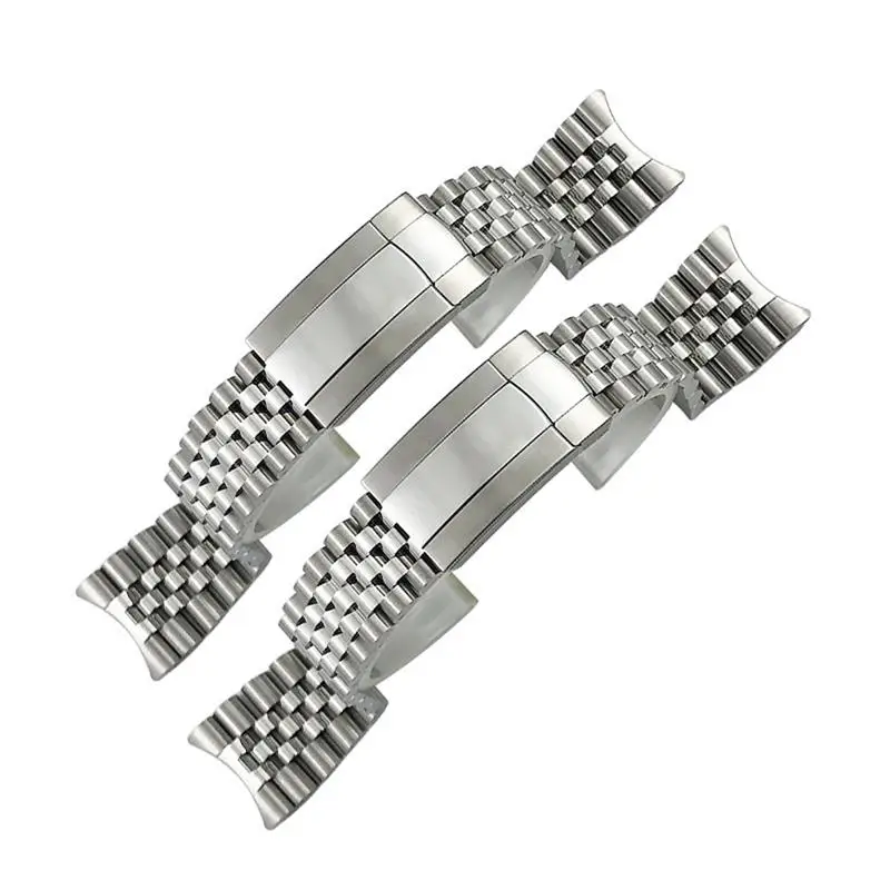 HAODEE 21mm 904L Solid Stainless Steel Watch Band Fit For Rolex Strap 41mm Oyster Perpetual Datejust Silver Luxury Brand